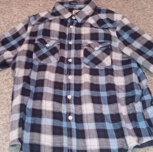 Men's Jachs Button Up Shirt Sz XL Color Blue Black Pockets Cowboy Outdoor Winter